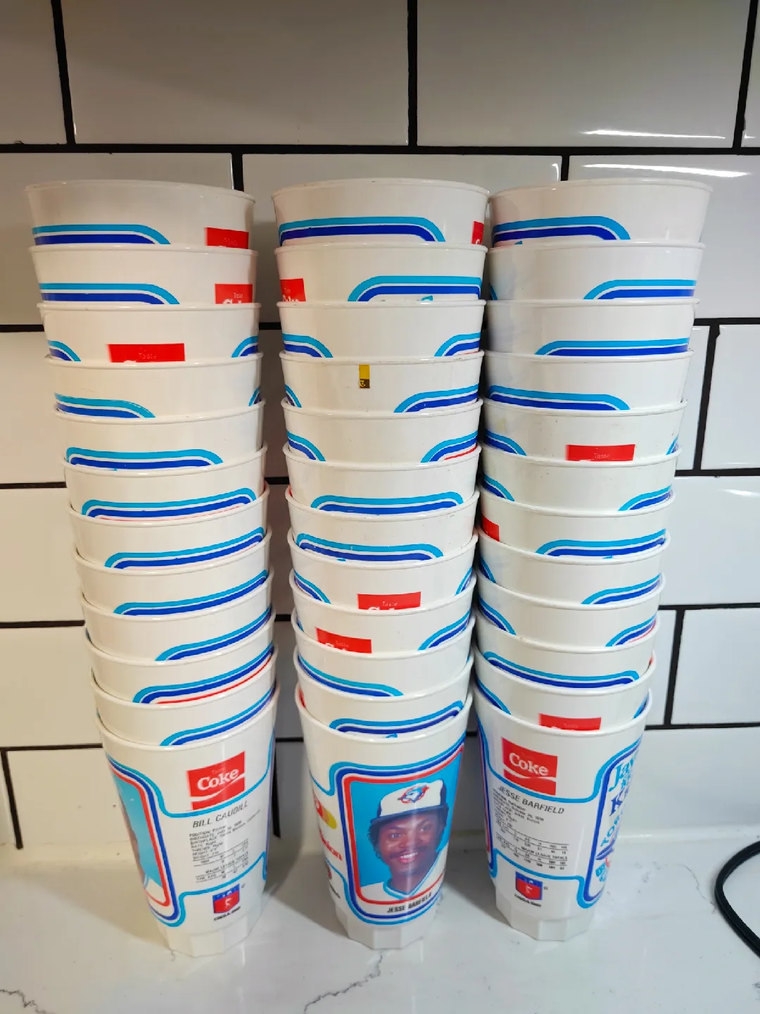 Vintage Rare 1985 Blue Jays Deadstock A&P Coke Cups x36 image indicator(6)