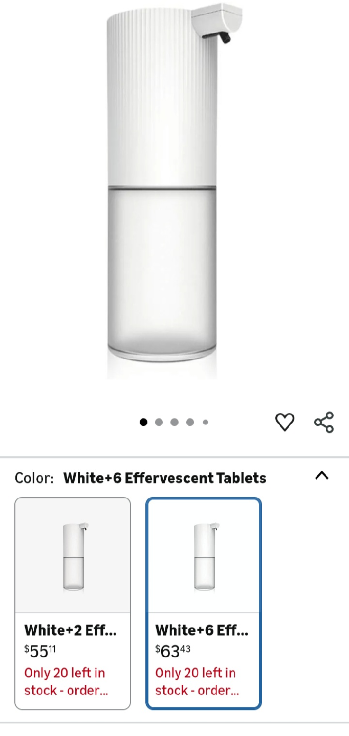 Automatic Soap Dispenser, White Soap Pump Non-Contact Automatic
