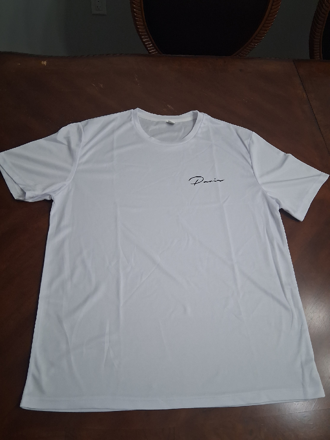 White T-Shirt with 'Paris' Script
