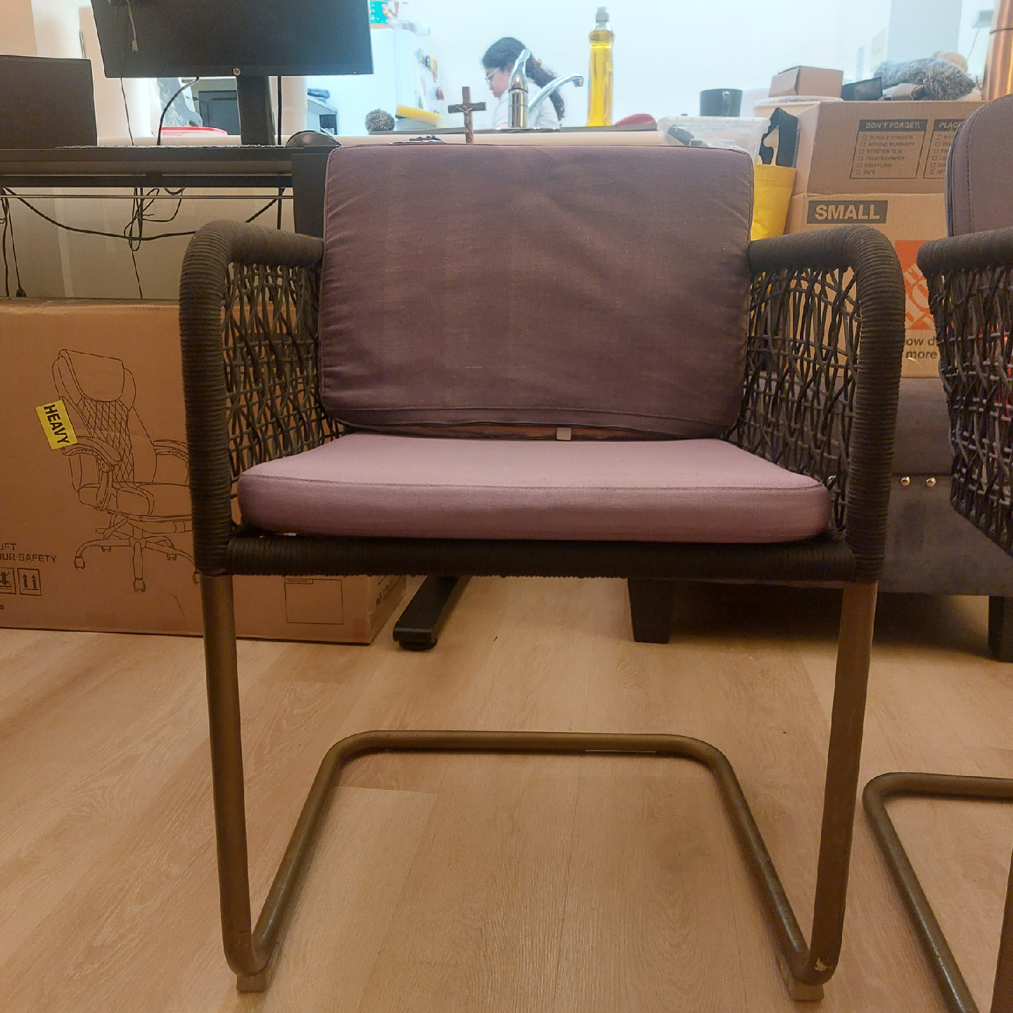Woven Patio Accent Chairs - Set of 2 - photo 4
