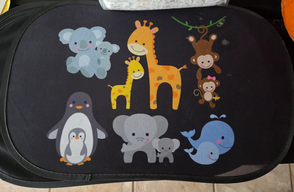 Animal Print Car Window Sun Shades thumbnail