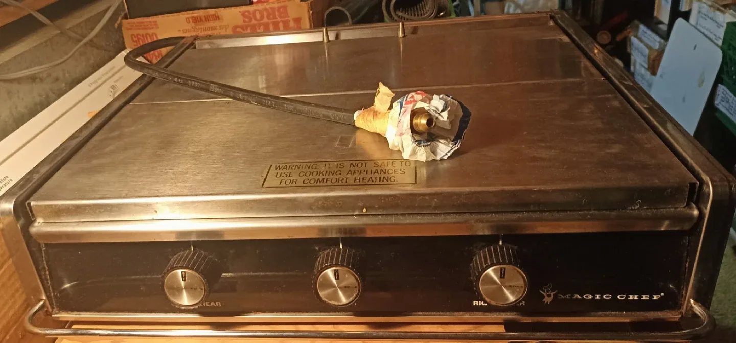 Stainless steel 3 burner camping gas stove with hook ups. $125 thumbnail