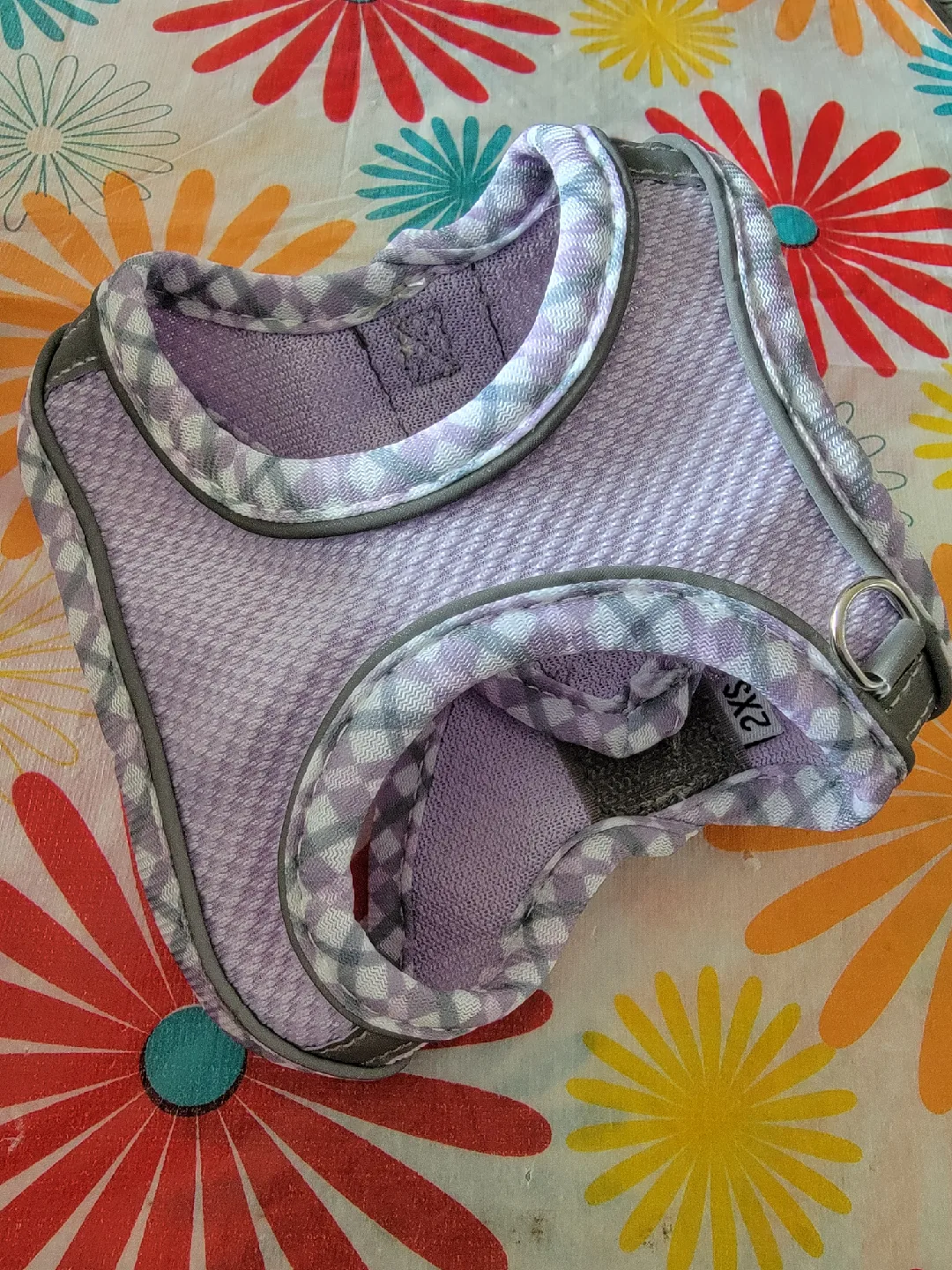 New - Kitten Harness - Size 2XS - Purple and gray thumbnail