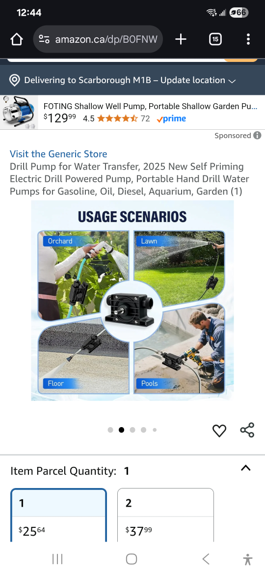 FOTING Shallow Well Drill Pump - Portable - photo 3
