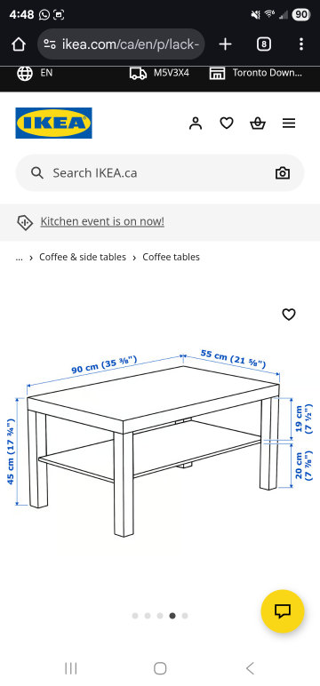 IKEA Lack Coffee Table - Black-Brown - photo 3