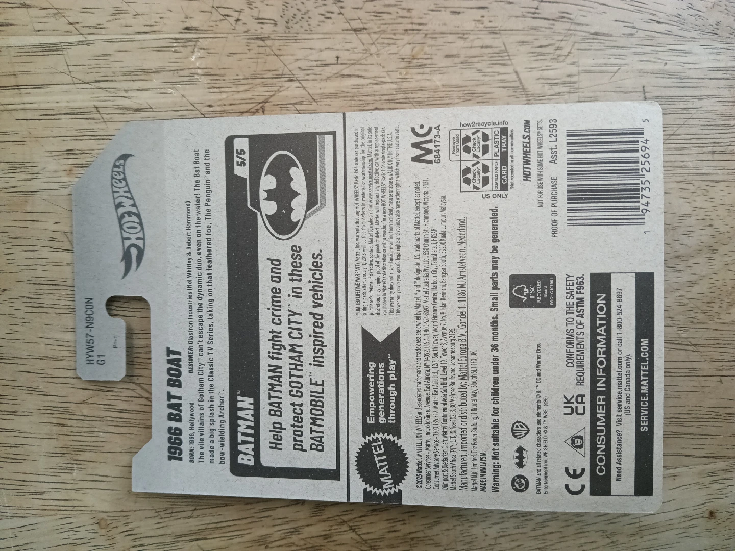Hot Wheels 1966 Batboat - New for 2025! - photo 5