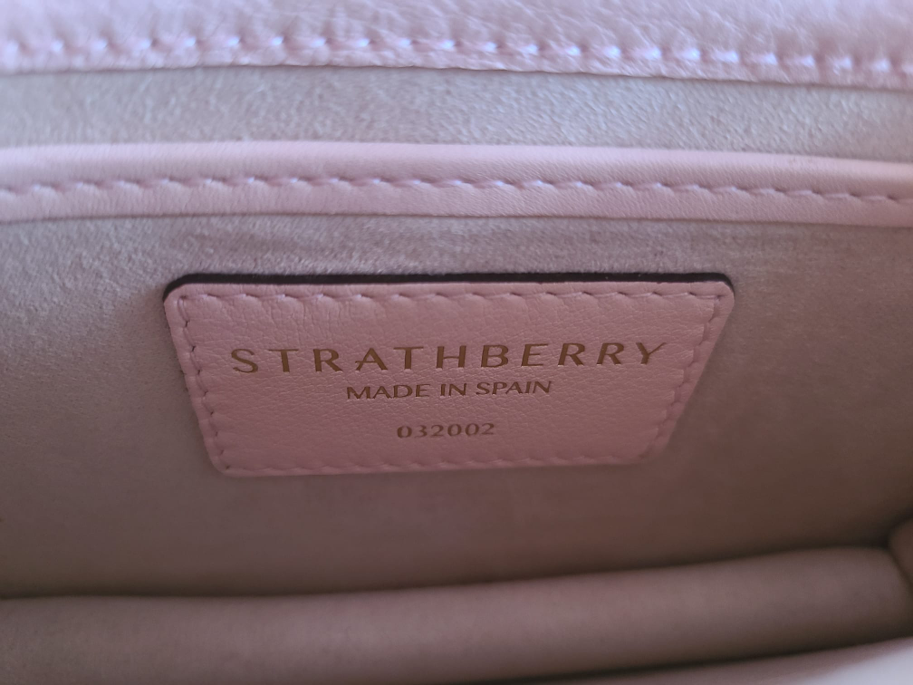 Strathberry East/West Mini Crossbody Baby Pink - photo 5