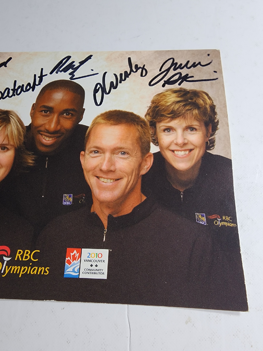 RBC Olympians signed card - photo 3