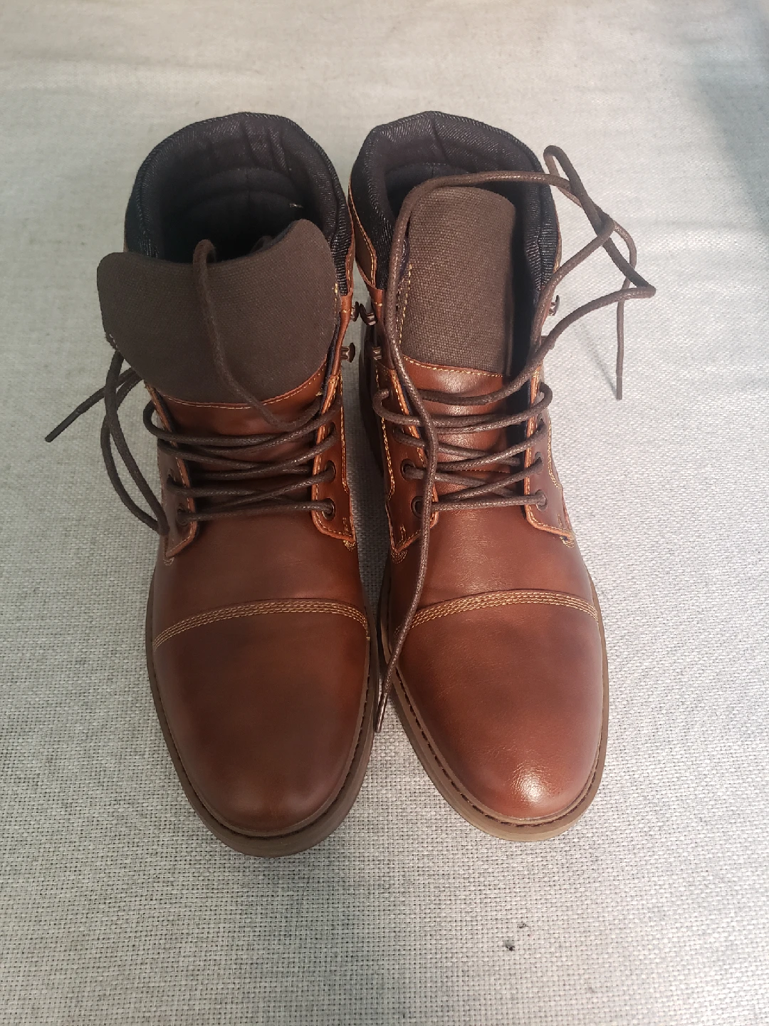 Brand New Core Life Brown Leather Boots Size 9 - photo 2