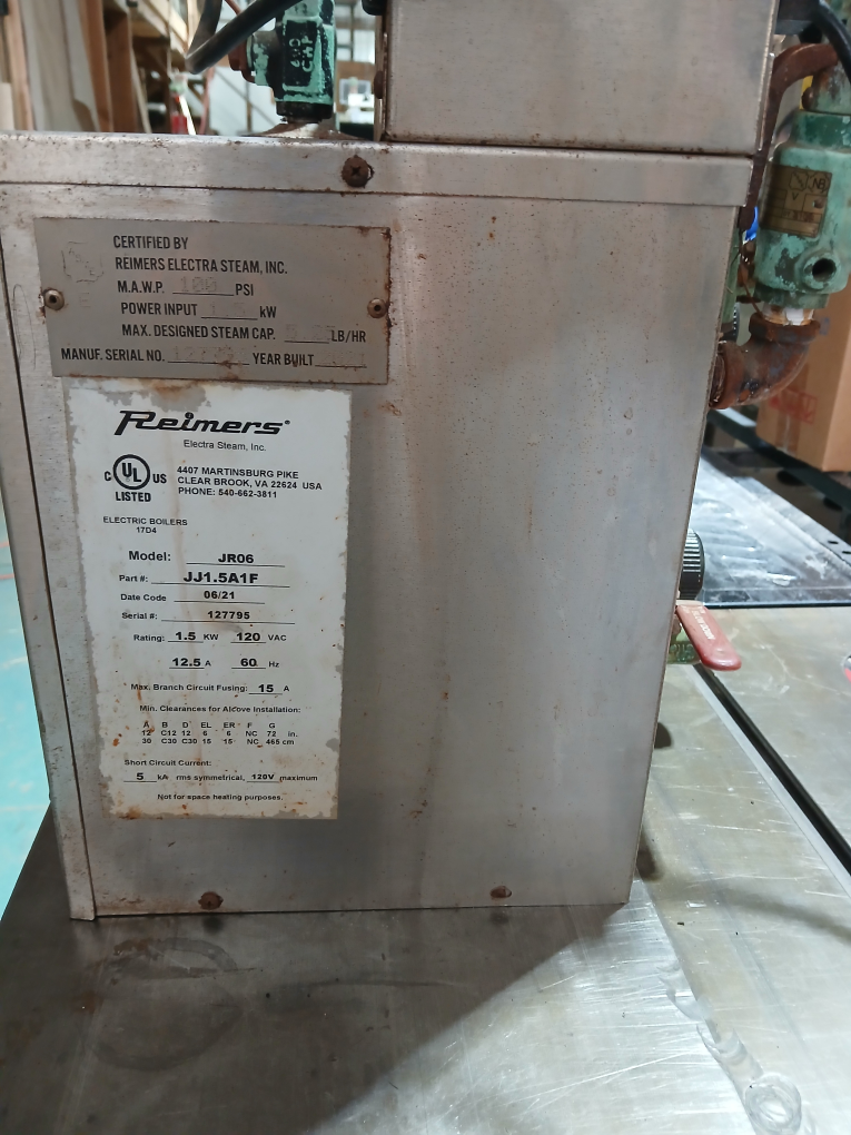 Reimers Electra Steam JR06 Boiler - photo 2