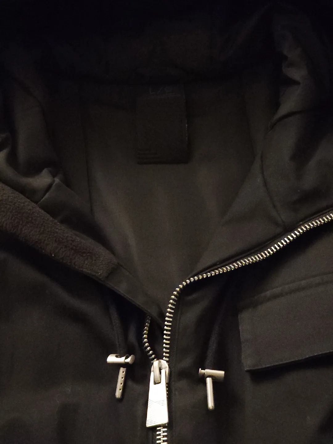 Noize Black Hooded Winter Coat - Size L image indicator(4)