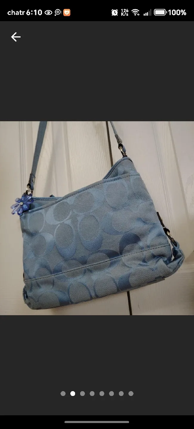 Coach Daisy Light Blue Crossbody Bag image indicator(3)