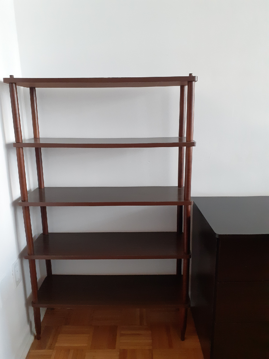 Wooden 4-Shelf Bookcase
