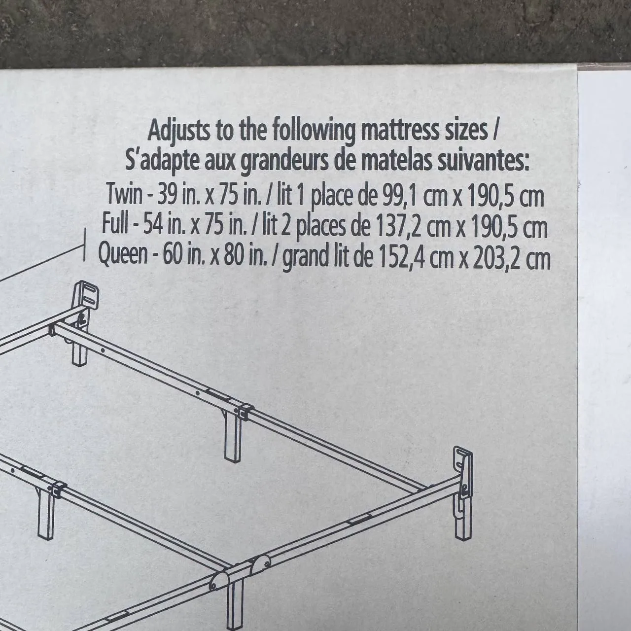 7" Adjustable Metal Bed Frame image indicator(3)