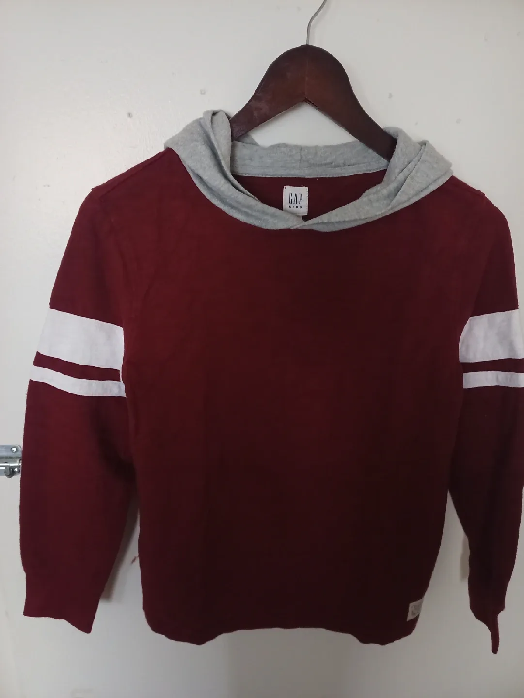 GAP Kids Burgundy Hoodie - Size Large