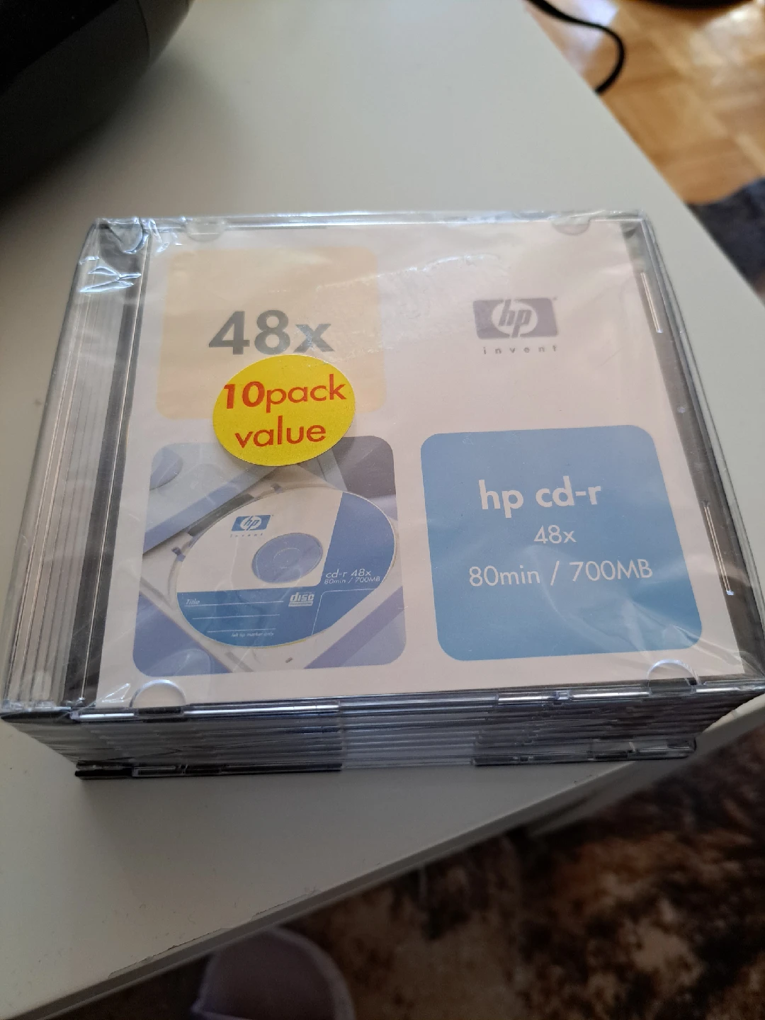 New HP CD-R 48x - 10 Pack Value