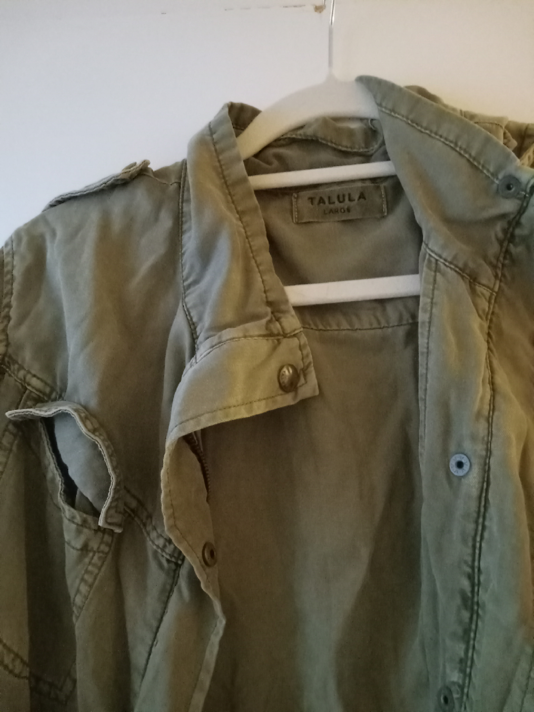Talula Olive Green Jacket - Size L - photo 3