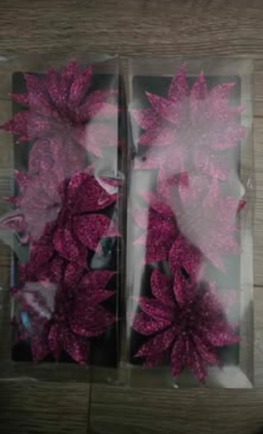 Holiday Time 12 Glass Ornaments - Pink/Purple image indicator(5)