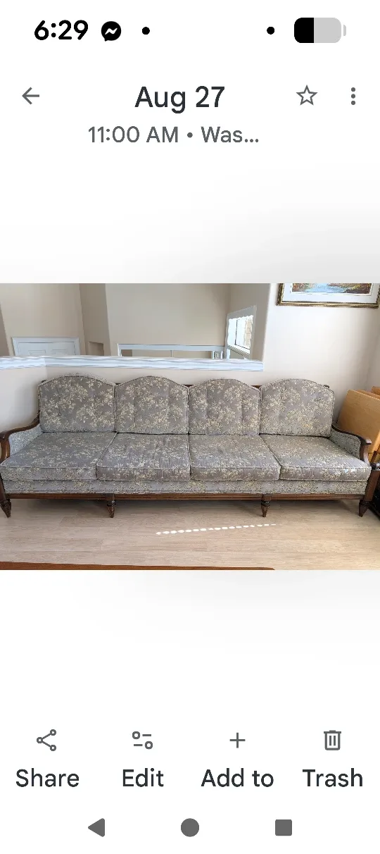 vintage sofa and chair set image indicator(2)