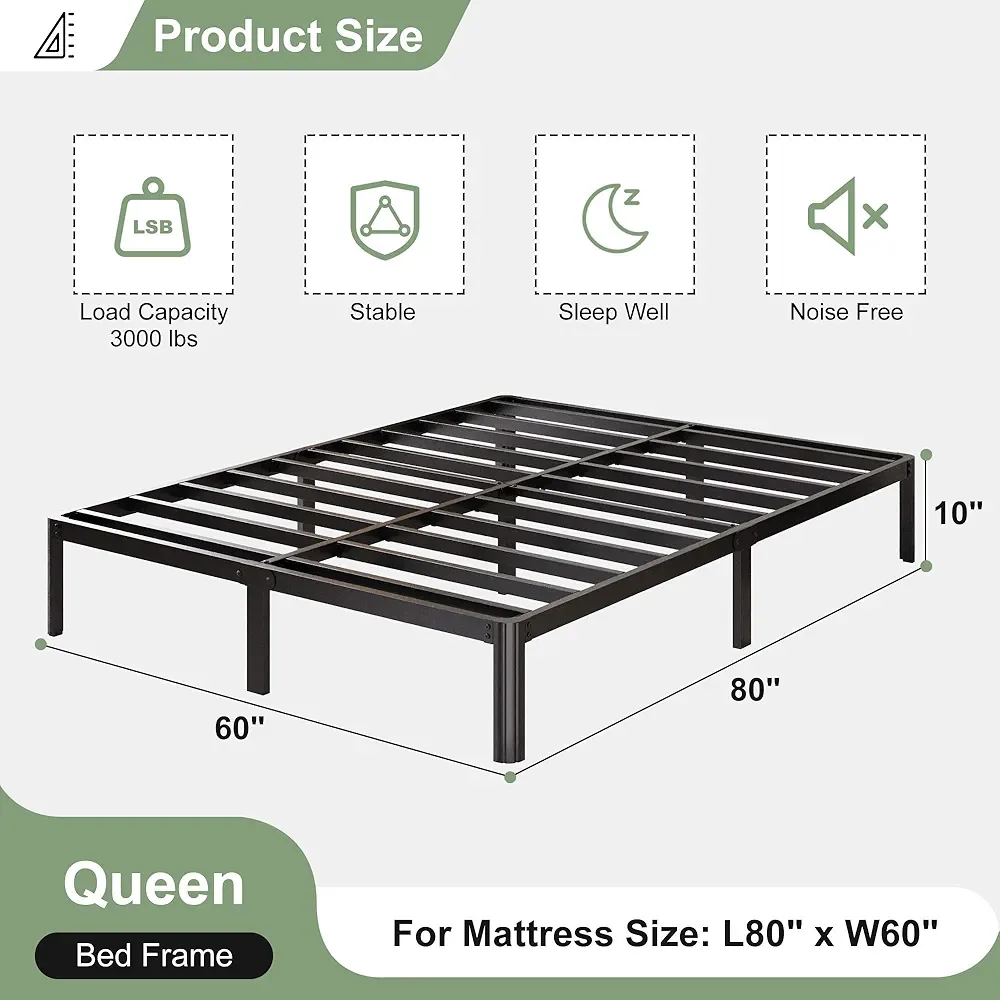 Queen Size Metal Bed Frame - Platform Style image indicator(2)
