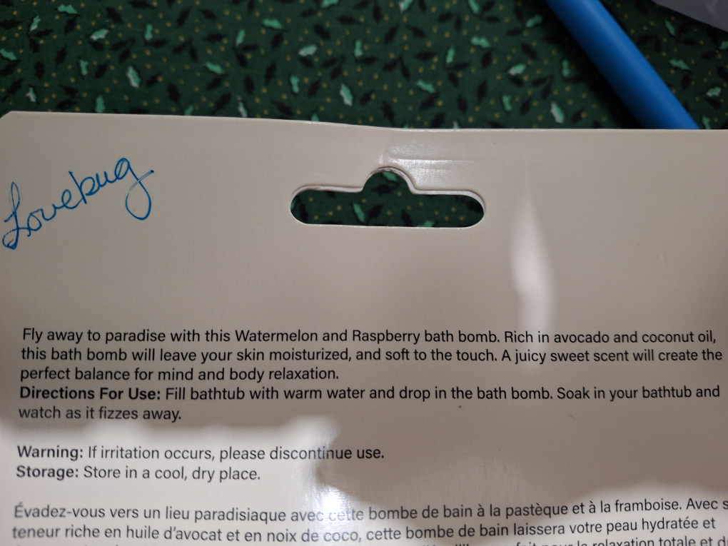 X+Y=Beauty Lovebug Watermelon Raspberry Bath Bomb - photo 2