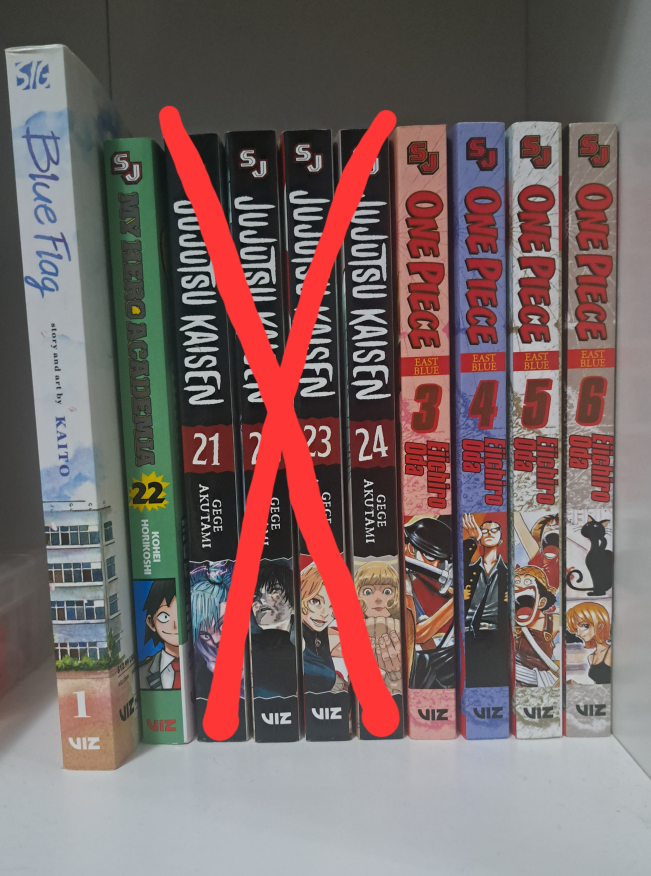 Manga lot - One Peace, MHA, Blue flag