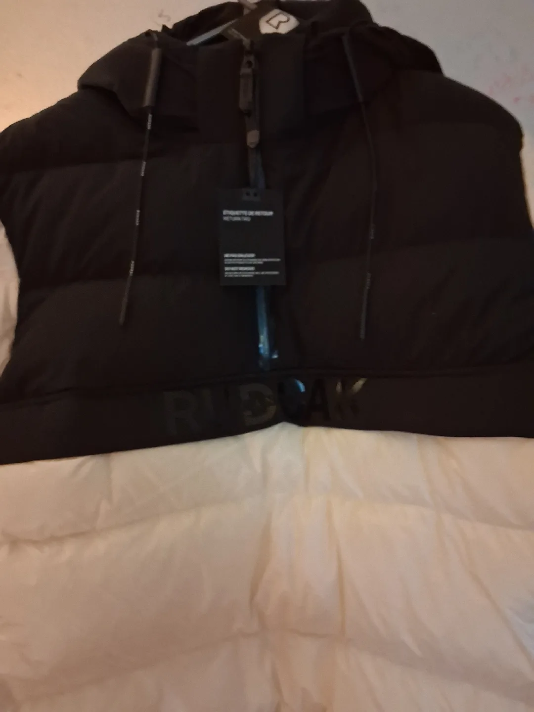 Rudsak Down Puffer Jacket - Black & White, Size 5 image indicator(3)