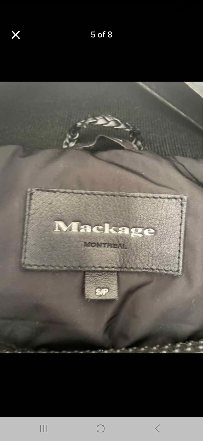 Mackage Montreal Black Down Winter Coat - Size S/P - photo 5