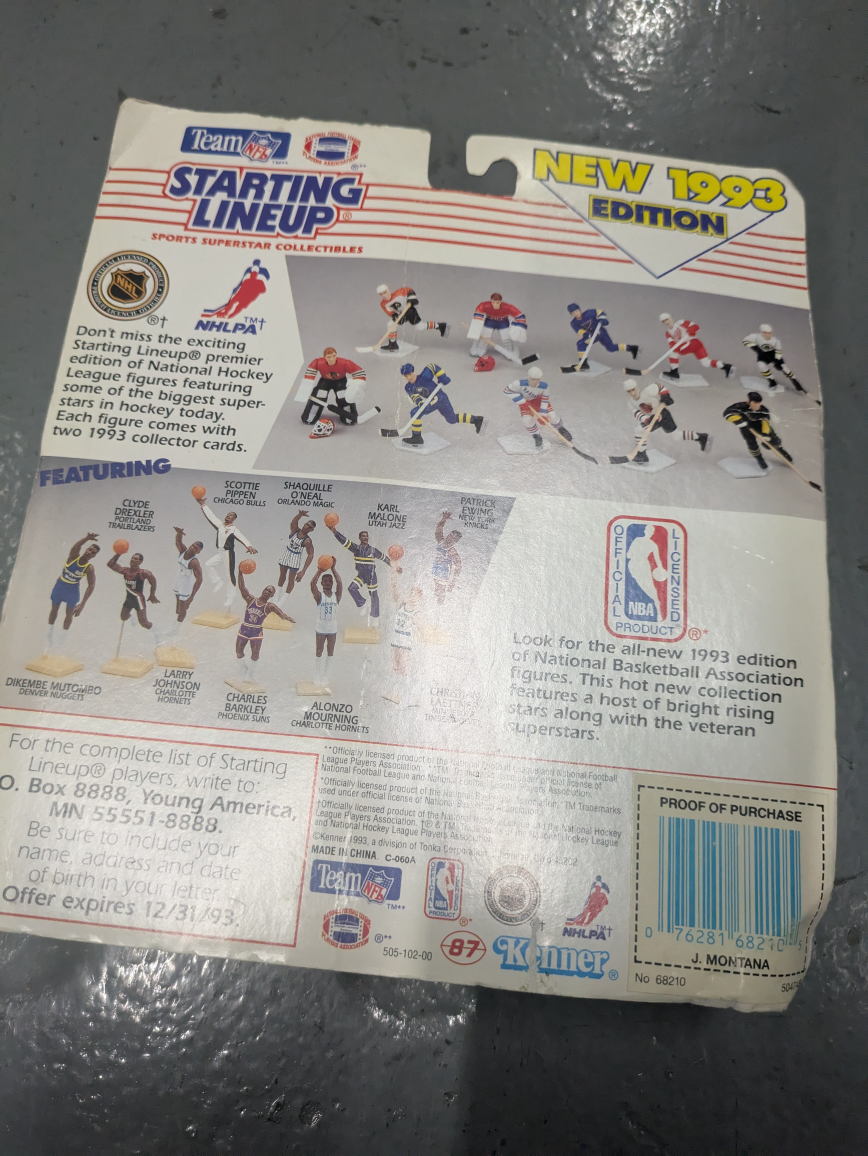 Joe Montana Starting Lineup 1993 Edition - photo 2