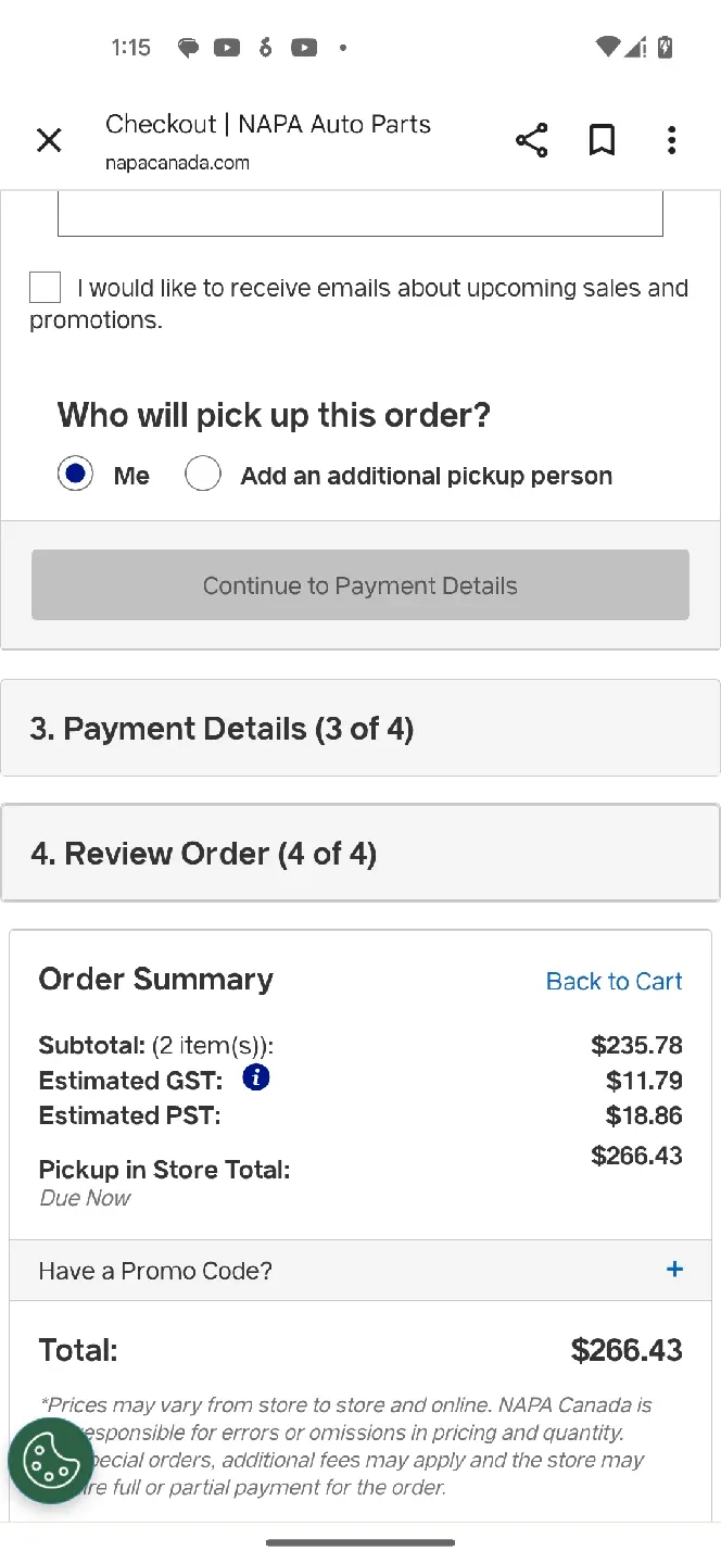 NAPA Proformer Chassis Trailing Link - Rear Left image indicator(2)