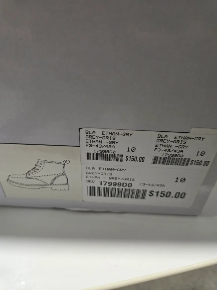 Blackwell Ethan-Gray Boots Size 10 - New in Box image indicator(2)