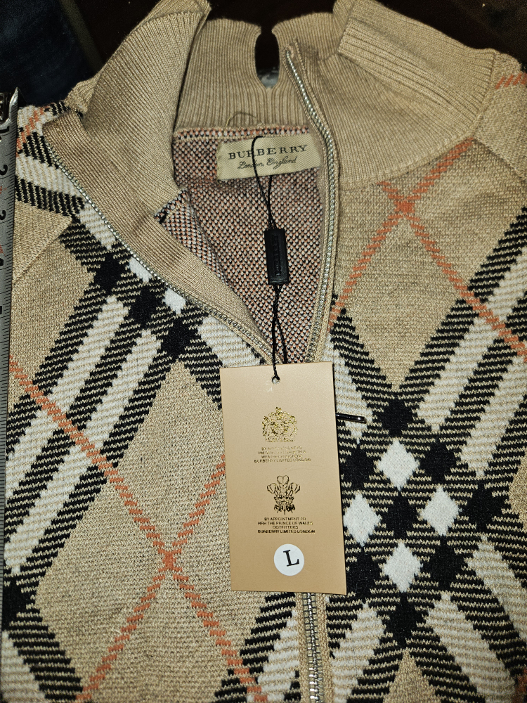 Burberry cardigan men's size large - photo 3