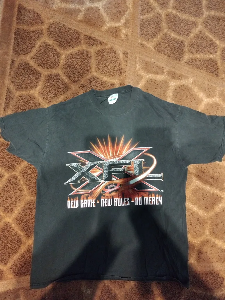 XFL T-shirt - New Game, New Rules, No Mercy thumbnail