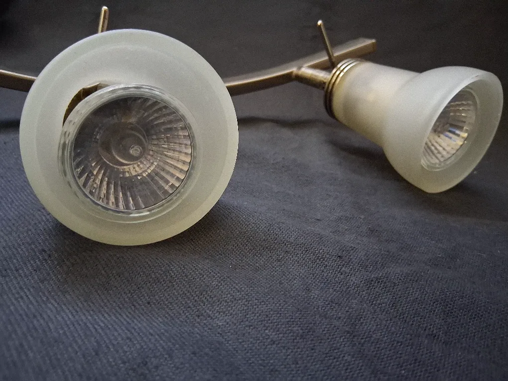 Track Lighting Fixture with 4 Frosted Glass Shades image indicator(5)