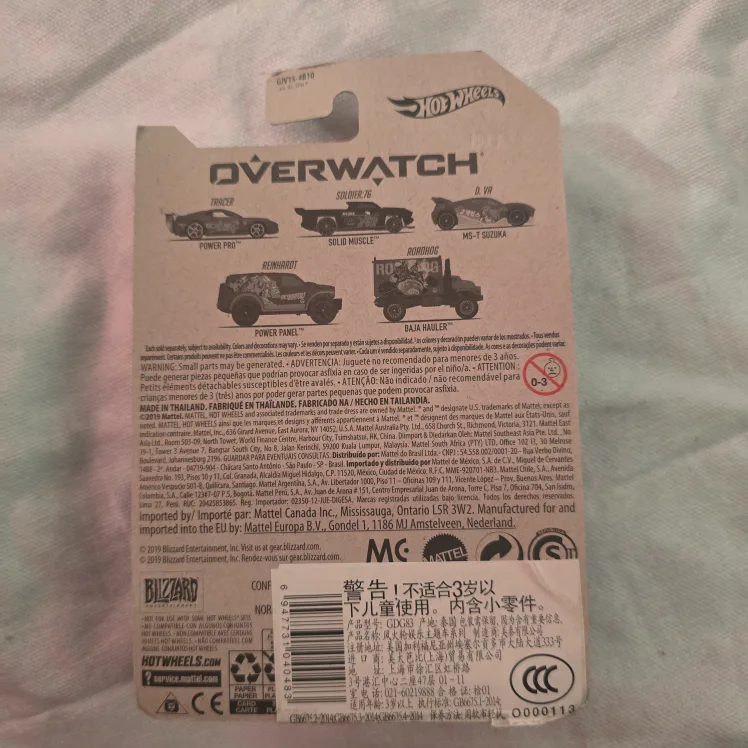 Hot Wheels Overwatch Reinhardt Car image indicator(4)