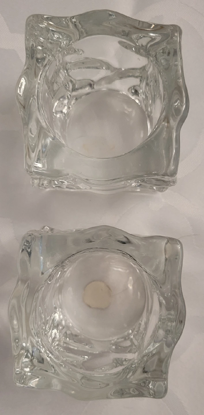 Set of 2 Tea Light Candle Holders 2.75" x 2.75" - photo 4