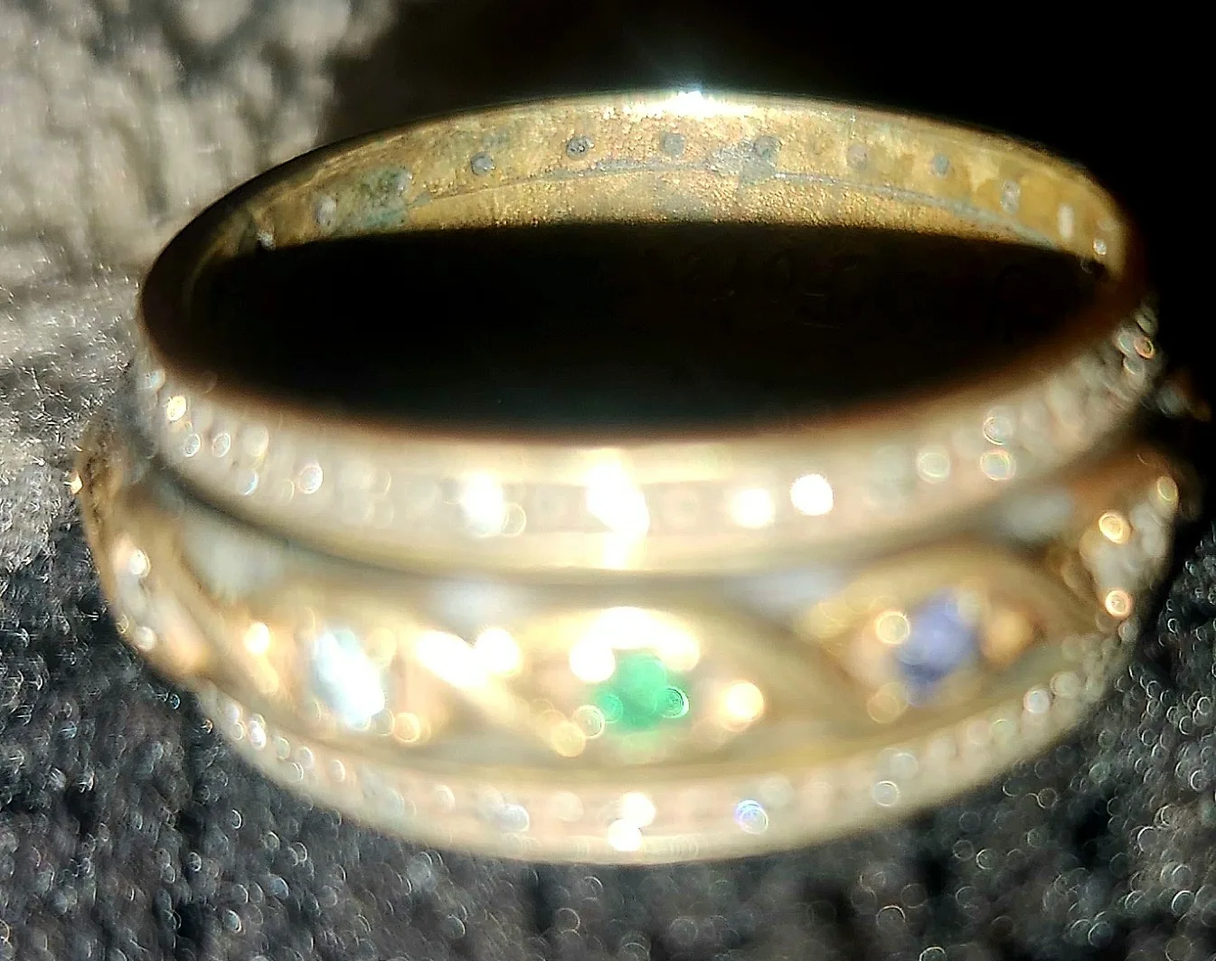 2 Vintage Style "Gemstone" Rings image indicator(3)