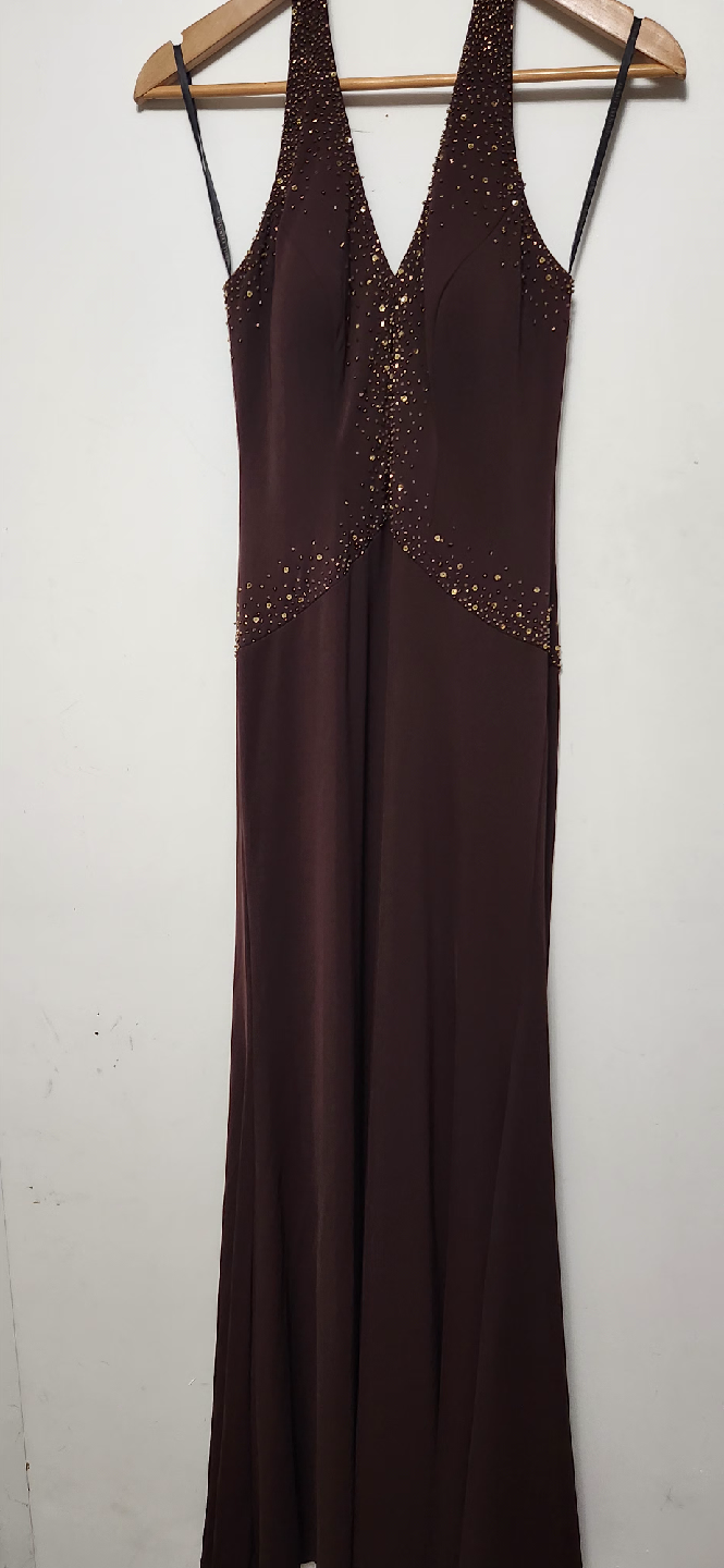 brand new Cutout Halter Dress - Size 6 Brown