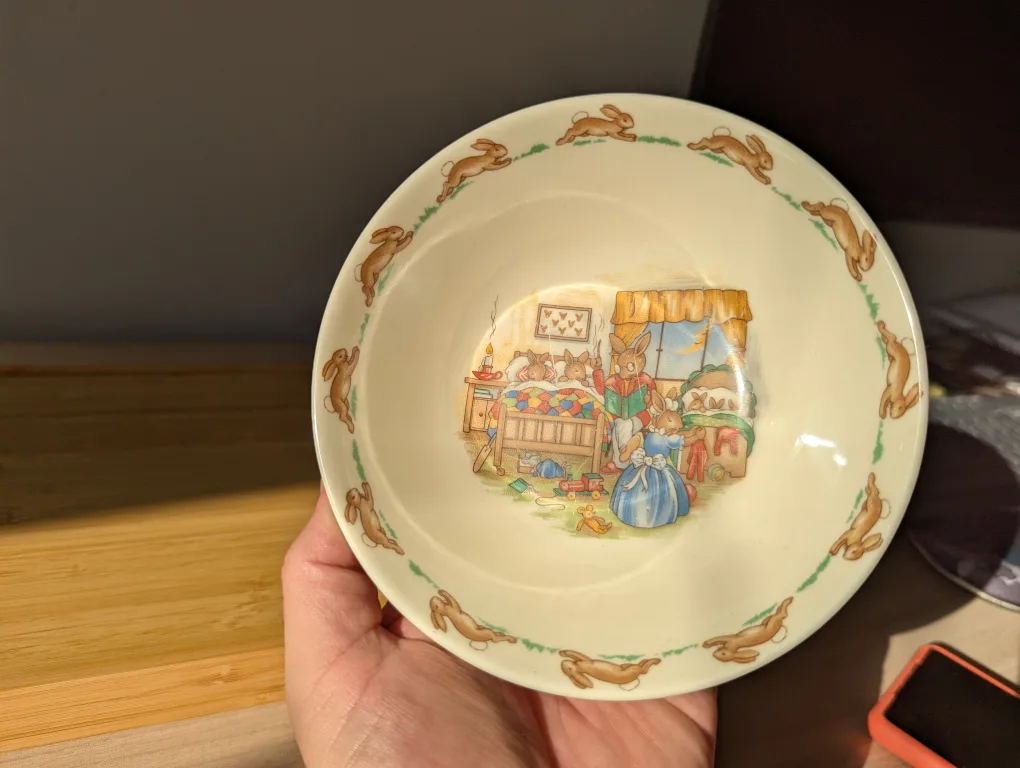 Royal Doulton Bunnykins Bowl - Golden Jubilee thumbnail