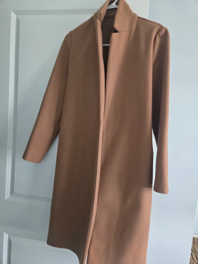 Zara Camel Coat - Size L