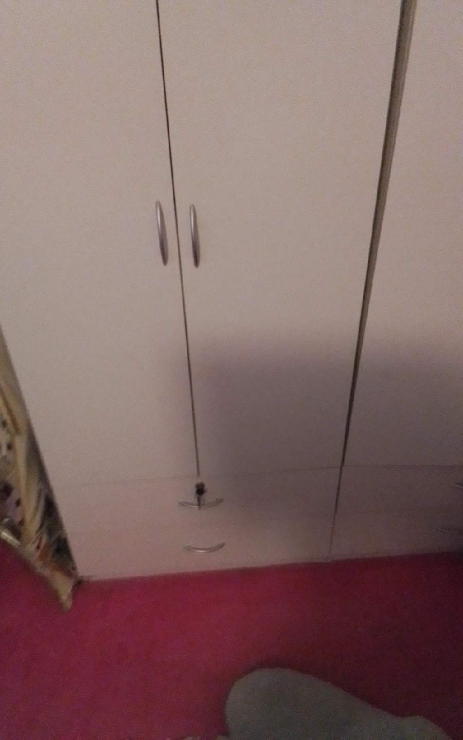 Two White Wardrobes with Drawers