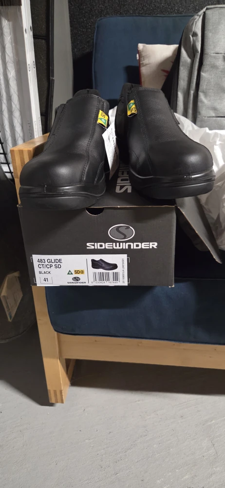 Sidewinder 483 Glide CT/CP SD Black Safety Shoes - Size 41