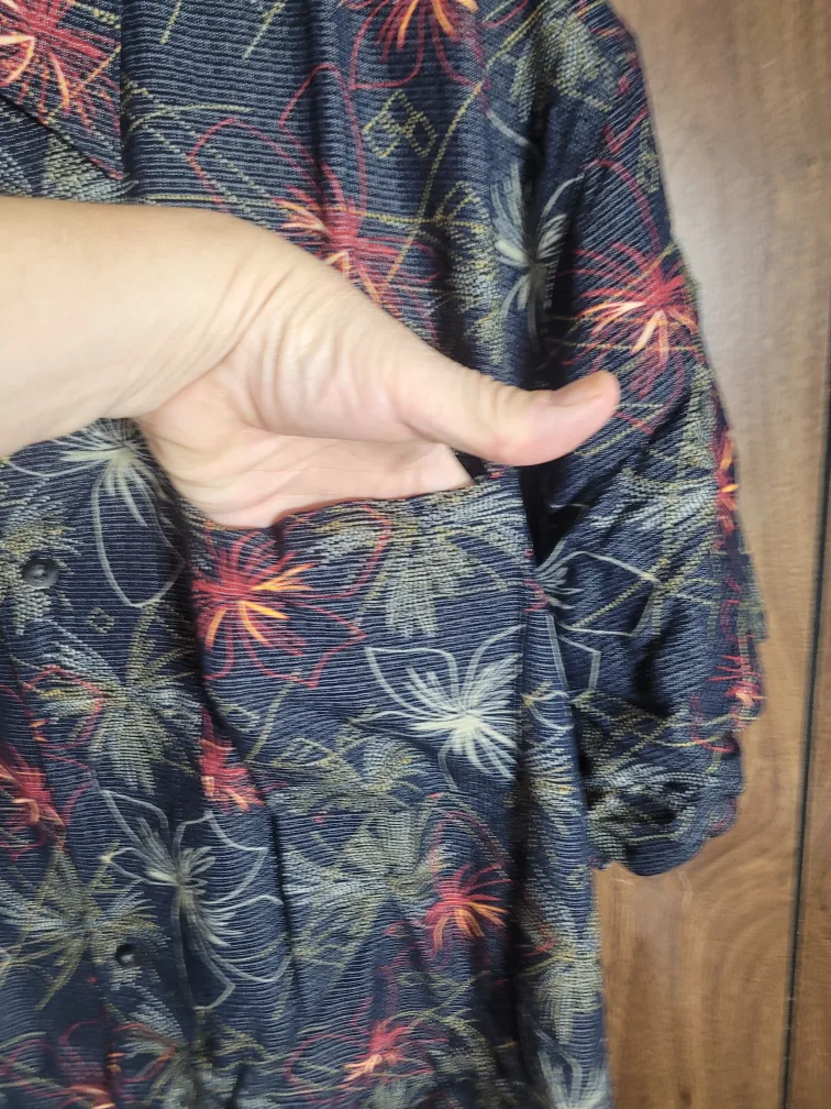 Ashworth XL Floral Button-Down Shirt image indicator(3)