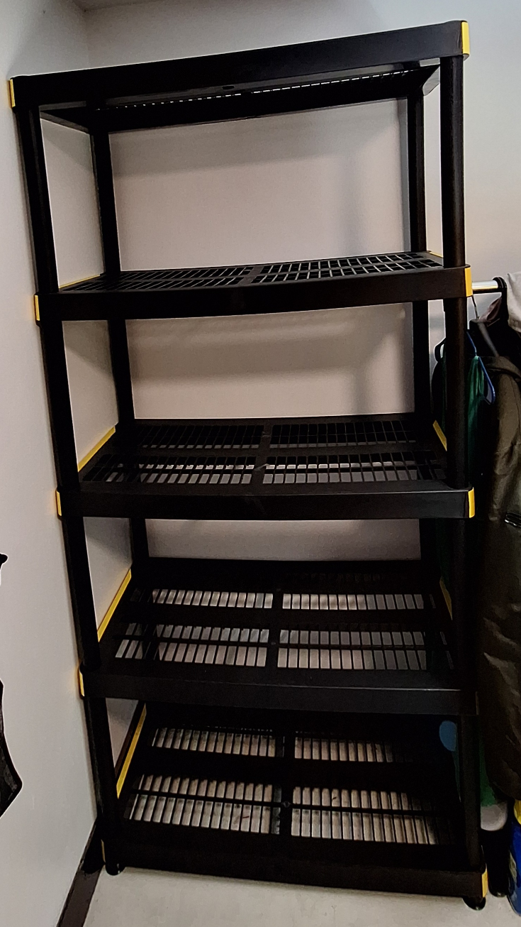 Black 5-Tier Storage Shelf