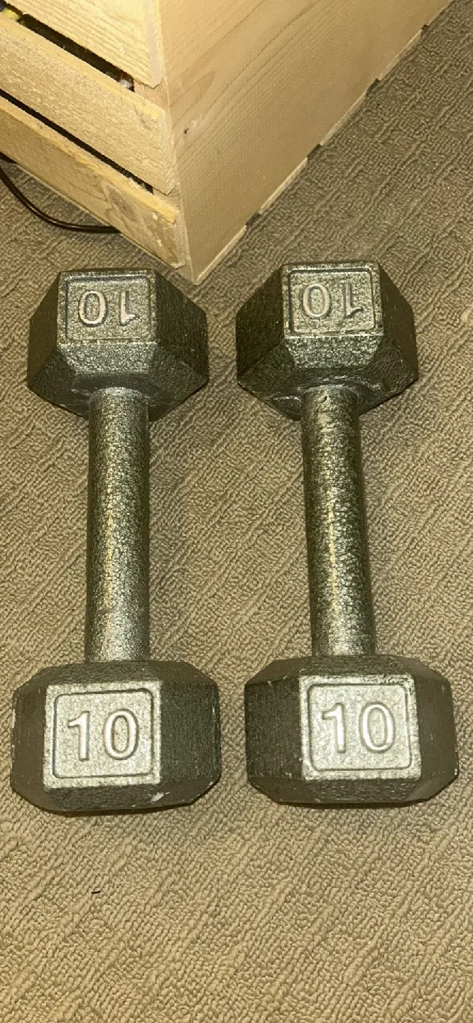 Pair of 10 lb Dumbbells thumbnail