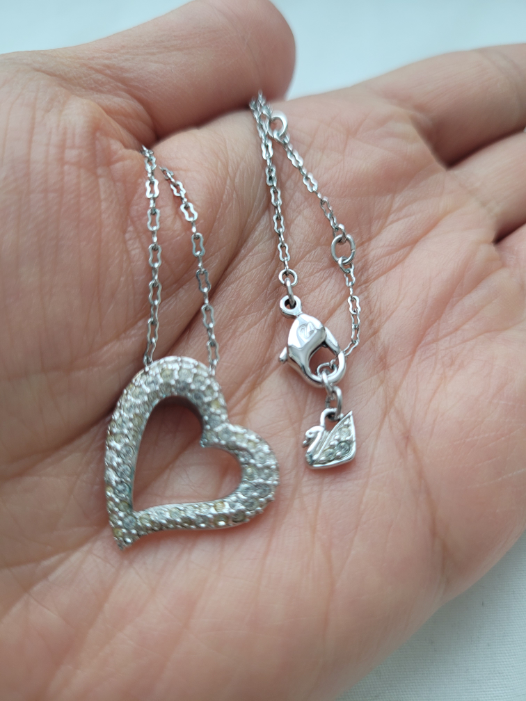 Swarovski Silver Heart Necklace