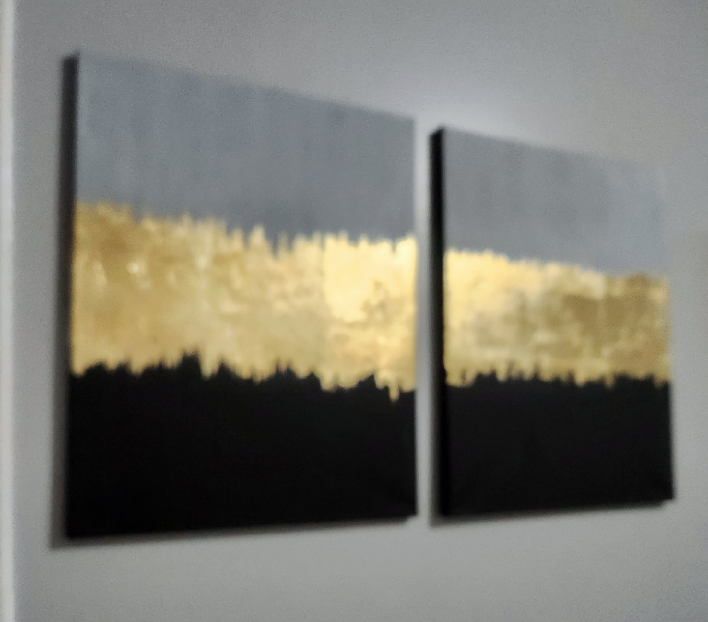 Set of 2 Abstract Wall Art Canvases - photo 3
