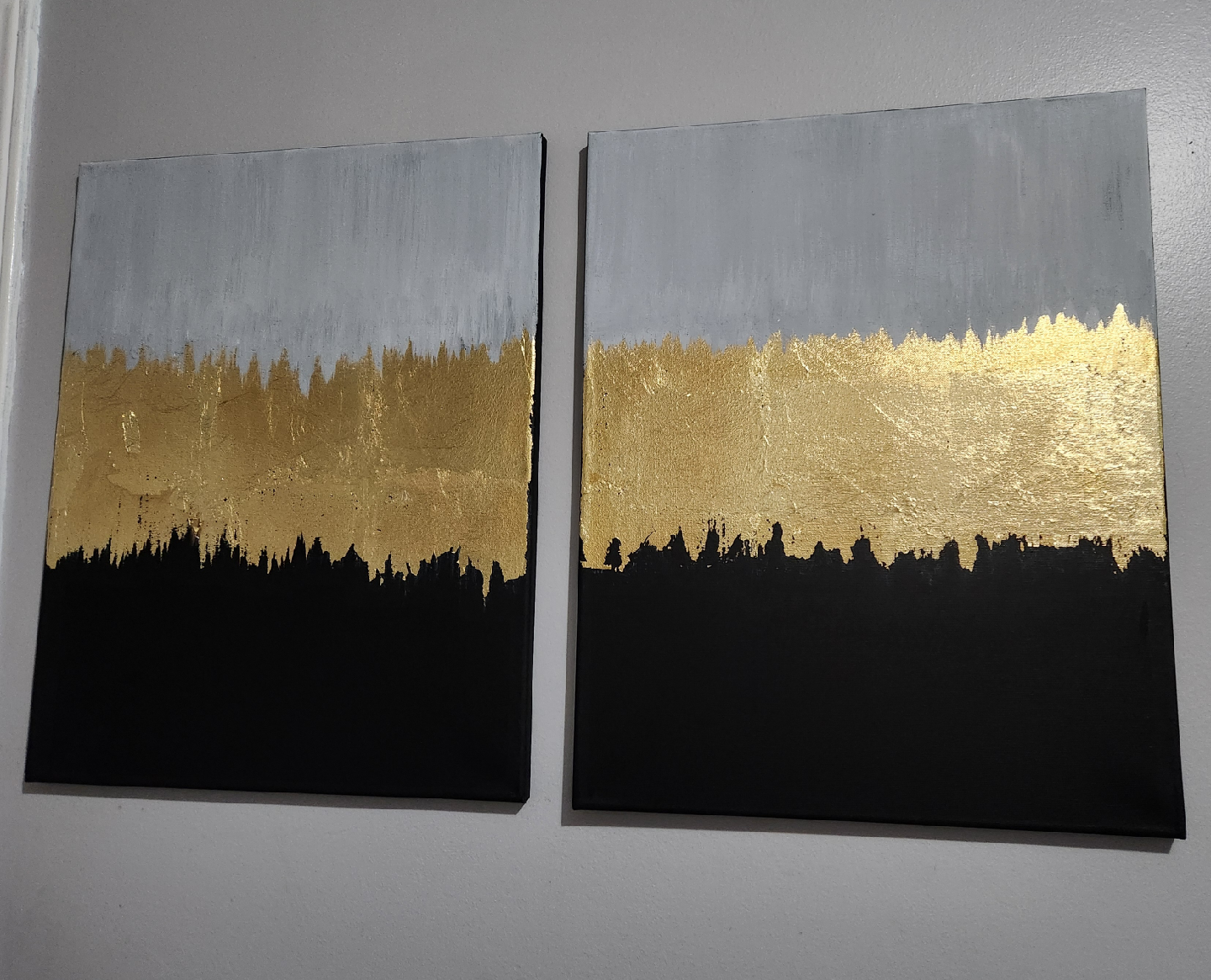 Set of 2 Abstract Wall Art Canvases - photo 4