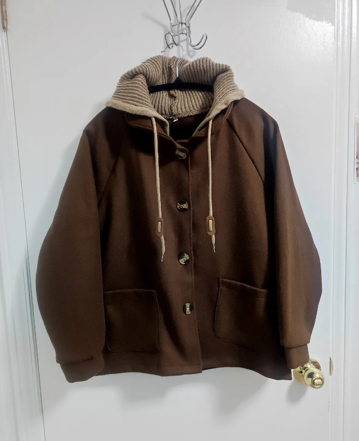 Brown Hooded Coat thumbnail