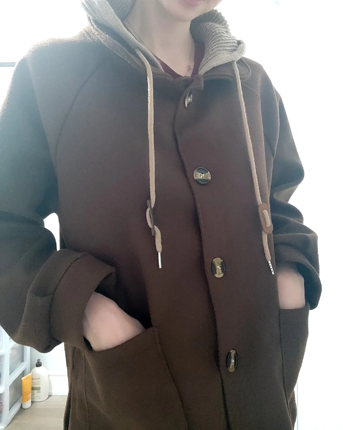 Brown Hooded Coat image indicator(2)